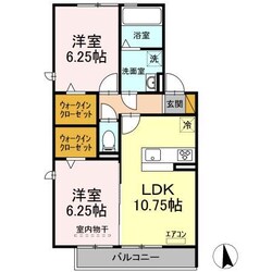 D-roomちはら台Gの物件間取画像